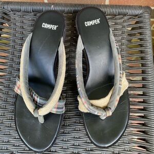 Camper Autre Marque Plaid platform Sandals euro 40, size 9